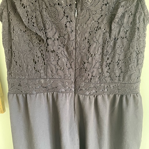 Xhilaration Wide Leg Jumpsuit w Lace Top Black-Medium - Picture 16 of 16